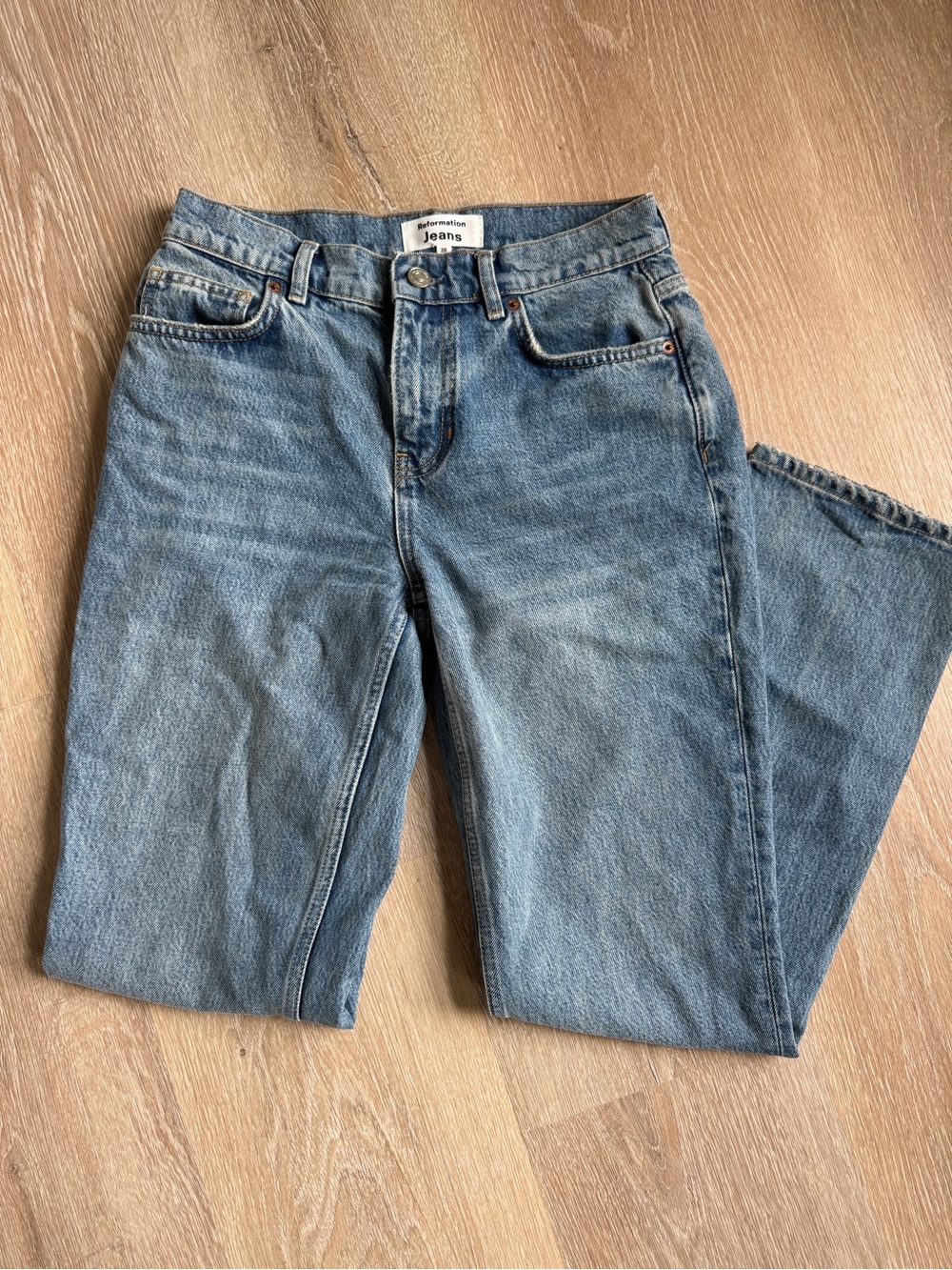 Reformation Jeans addison low rise relaxed 26 maldives wash - Picture 4 of 7